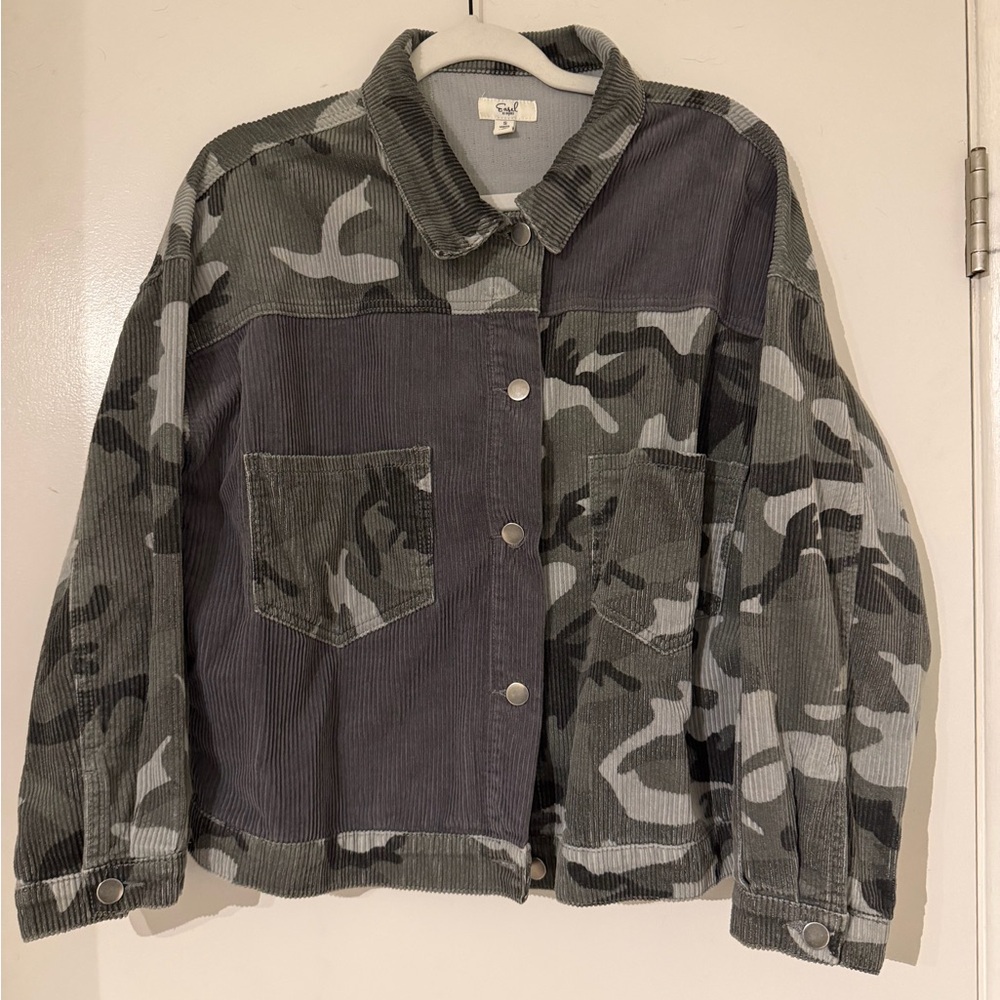 Easel Camouflage Corduroy Jacket